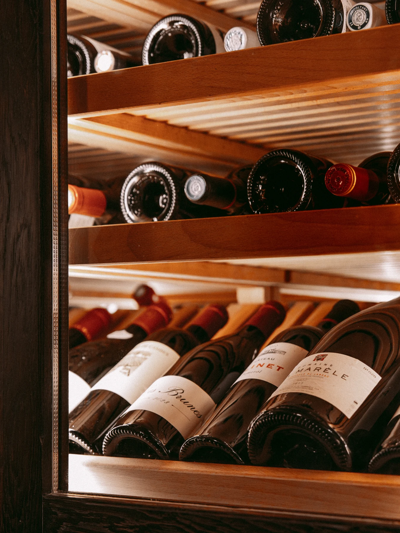 Les bouteilles de la cave à vins des Romantiques